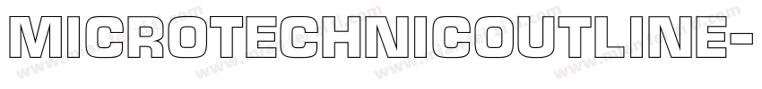 MicroTechnicOutline字体转换