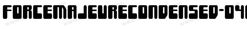 ForceMajeureCondensed-O4BP字体转换
