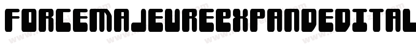 ForceMajeureExpandedItalic-D2q1字体转换
