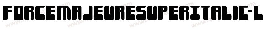 ForceMajeureSuperItalic-lvAy字体转换
