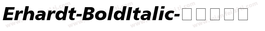 Erhardt-BoldItalic字体转换