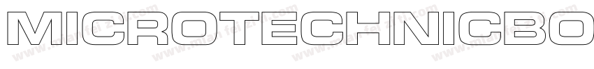 MicroTechnicBoldOutline字体转换