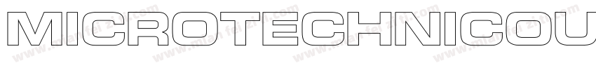 MicroTechnicOutline字体转换
