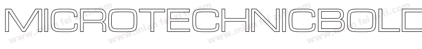 MicroTechnicBoldOutline字体转换