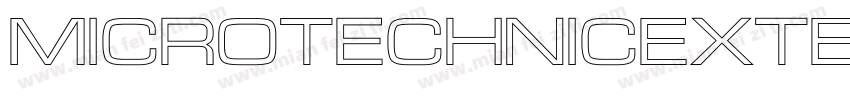 MicroTechnicExtBlod字体转换