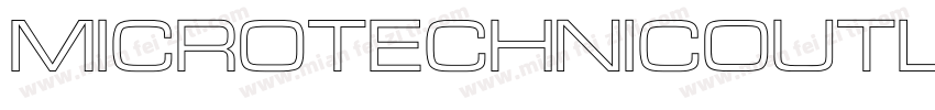 MicroTechnicOutline字体转换