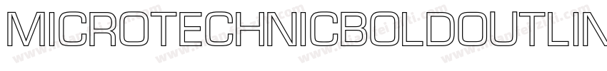 MicroTechnicBoldOutline字体转换