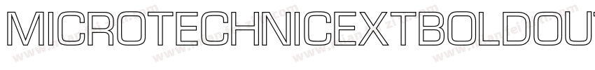 MicroTechnicExtBoldOutline字体转换