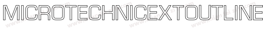 MicroTechnicExtOutline字体转换