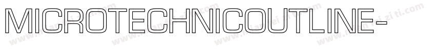 MicroTechnicOutline字体转换