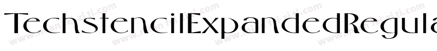 TechstencilExpandedRegular字体转换