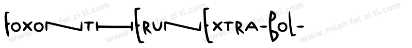 FoxontheRunExtra-Bol字体转换