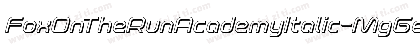 FoxOnTheRunAcademyItalic-MgGe字体转换