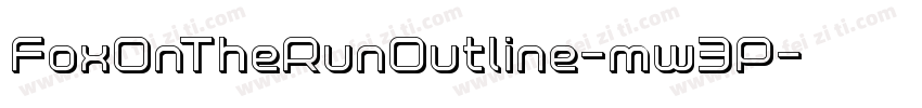 FoxOnTheRunOutline-mw3P字体转换