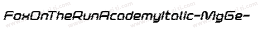 FoxOnTheRunAcademyItalic-MgGe字体转换