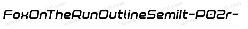 FoxOnTheRunOutlineSemiIt-P02r字体转换