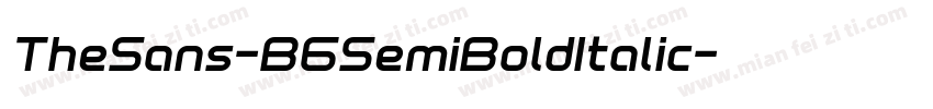 TheSans-B6SemiBoldItalic字体转换