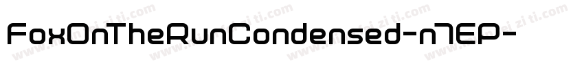 FoxOnTheRunCondensed-n7EP字体转换