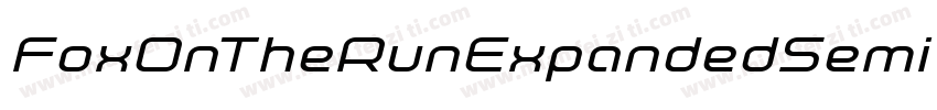FoxOnTheRunExpandedSemital-rLA7字体转换