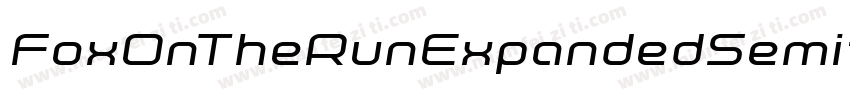 FoxOnTheRunExpandedSemital-rLA7字体转换