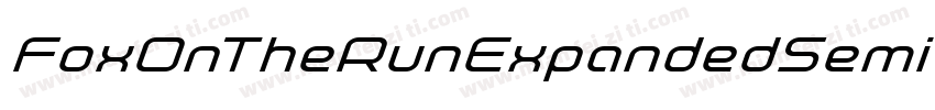 FoxOnTheRunExpandedSemital-rLA7字体转换