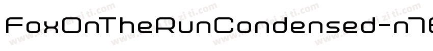 FoxOnTheRunCondensed-n7EP字体转换