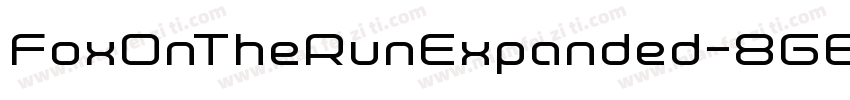 FoxOnTheRunExpanded-8G60字体转换