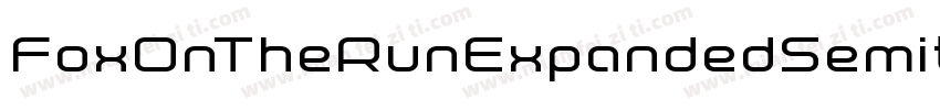 FoxOnTheRunExpandedSemital-rLA7字体转换