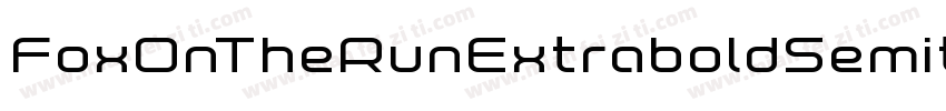 FoxOnTheRunExtraboldSemit-v9JA字体转换
