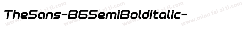 TheSans-B6SemiBoldItalic字体转换