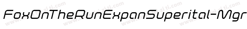 FoxOnTheRunExpanSuperital-MgrY字体转换