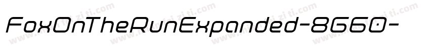 FoxOnTheRunExpanded-8G60字体转换
