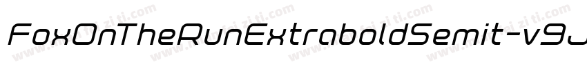 FoxOnTheRunExtraboldSemit-v9JA字体转换