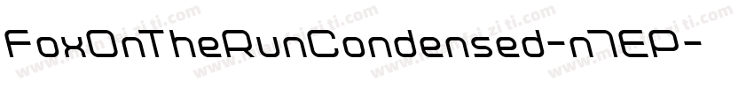 FoxOnTheRunCondensed-n7EP字体转换