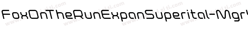 FoxOnTheRunExpanSuperital-MgrY字体转换