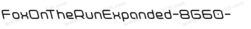 FoxOnTheRunExpanded-8G60字体转换