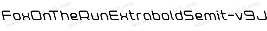FoxOnTheRunExtraboldSemit-v9JA字体转换