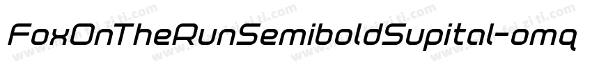 FoxOnTheRunSemiboldSupital-omq0字体转换