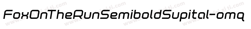 FoxOnTheRunSemiboldSupital-omq0字体转换