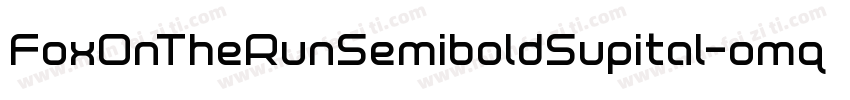 FoxOnTheRunSemiboldSupital-omq0字体转换