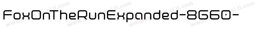 FoxOnTheRunExpanded-8G60字体转换