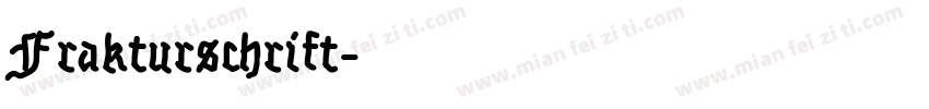 Frakturschrift字体转换