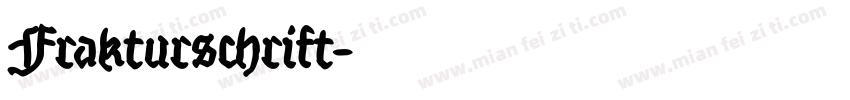Frakturschrift字体转换