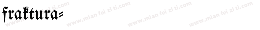 fraktura字体转换