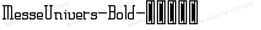 MesseUnivers-Bold字体转换