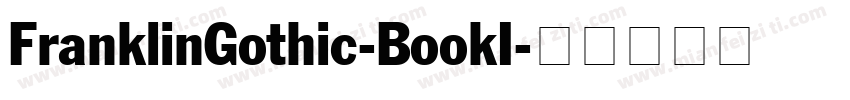 FranklinGothic-BookI字体转换