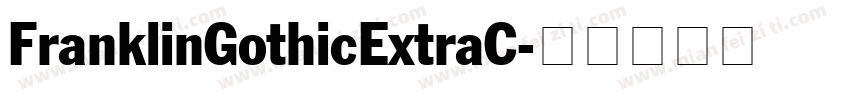 FranklinGothicExtraC字体转换