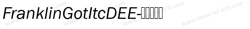 FranklinGotItcDEE字体转换
