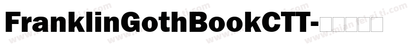 FranklinGothBookCTT字体转换