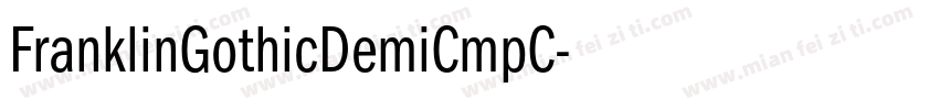 FranklinGothicDemiCmpC字体转换
